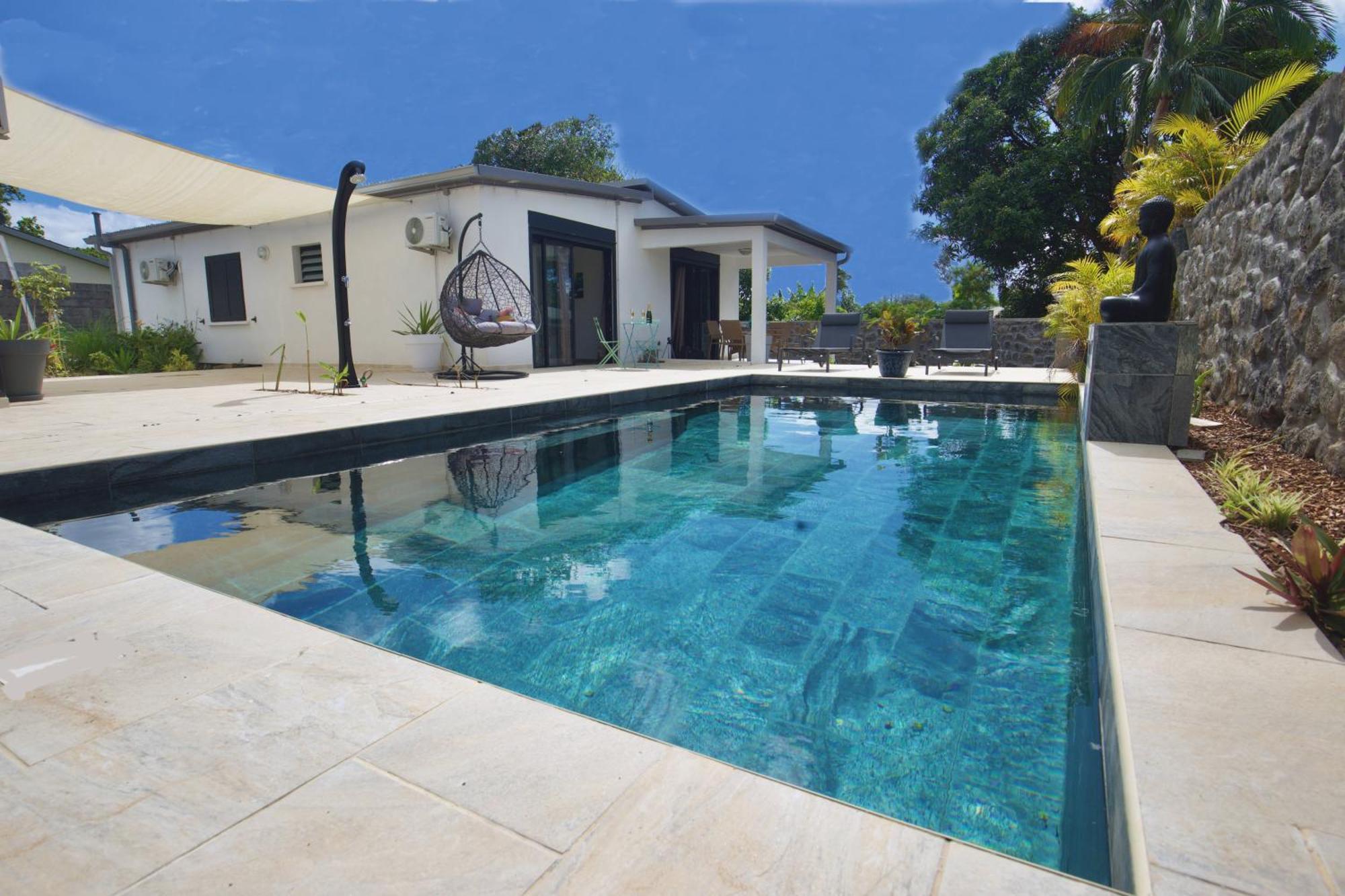 Villa Du Beau Vallon 2 Jacuzzi Privatif Et Piscine Chauffee Partagee Saint-Benoît Exteriör bild